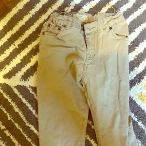 Lucky brand boys slim leg khakis size 12